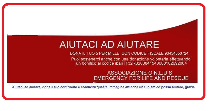 EMERGENCY FOR LIFE AND RESCUE TORRE A MARE